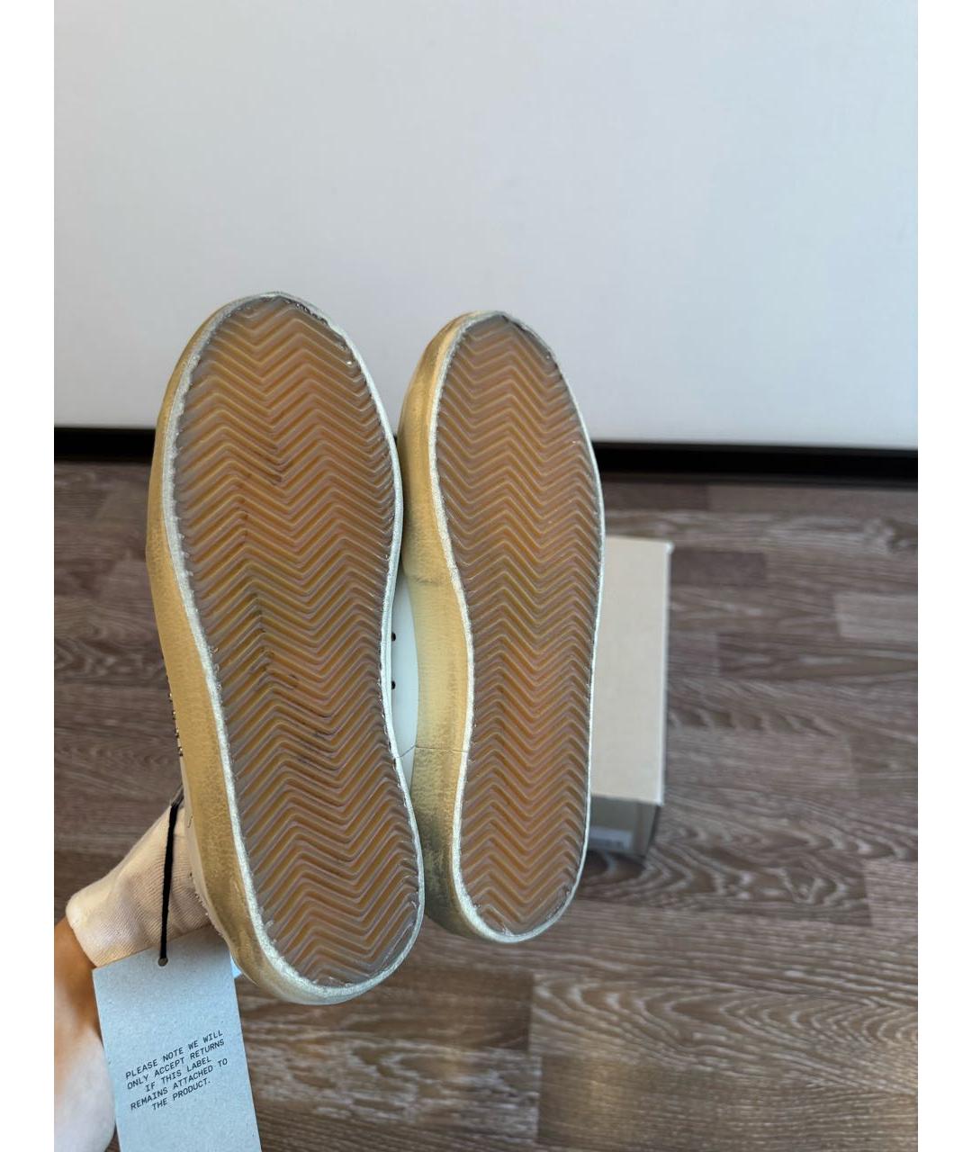 GOLDEN GOOSE DELUXE BRAND Белые кожаные кеды, фото 7