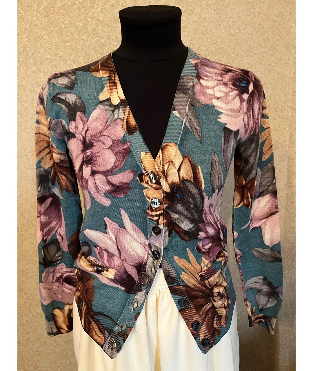 DOLCE&GABBANA Мульти шерстяной кардиган, фото 8