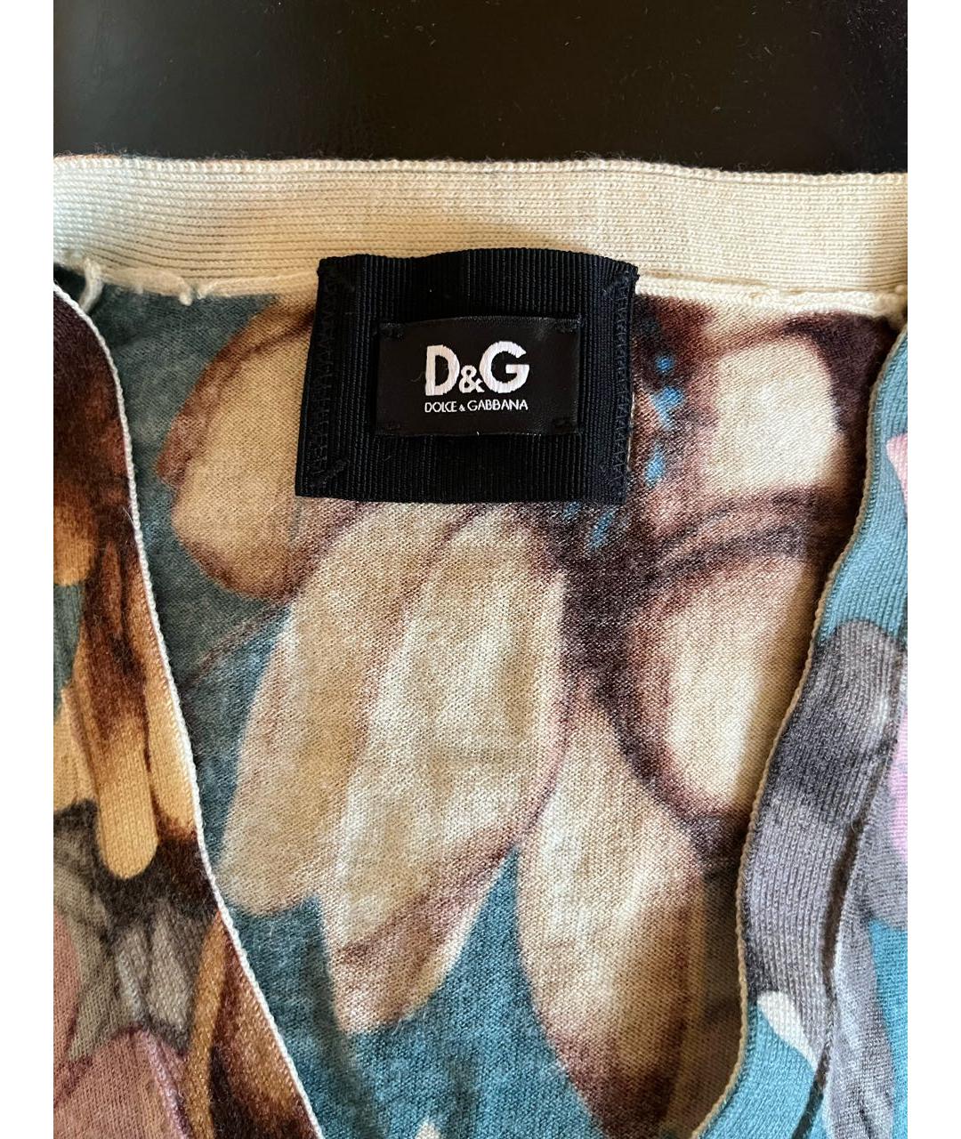 DOLCE&GABBANA Мульти шерстяной кардиган, фото 3