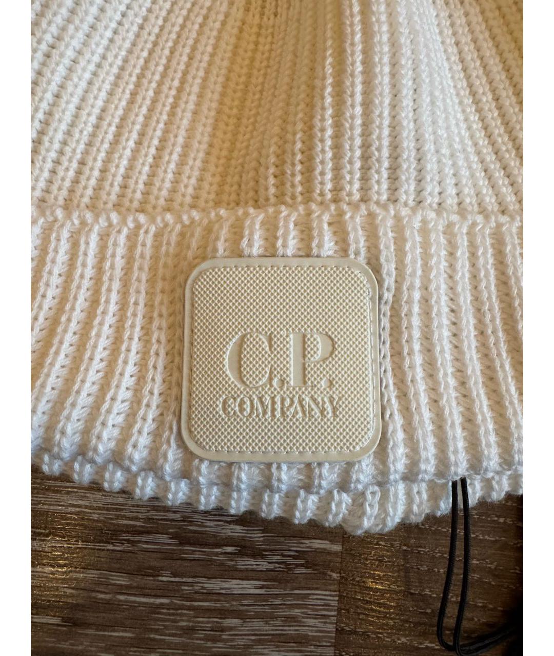 CP COMPANY Белая хлопковая шапка, фото 2