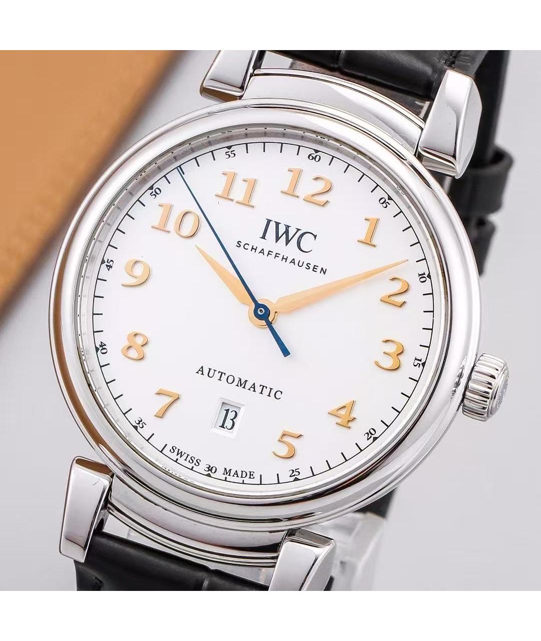 IWC Schaffhausen Черные металлические часы, фото 4