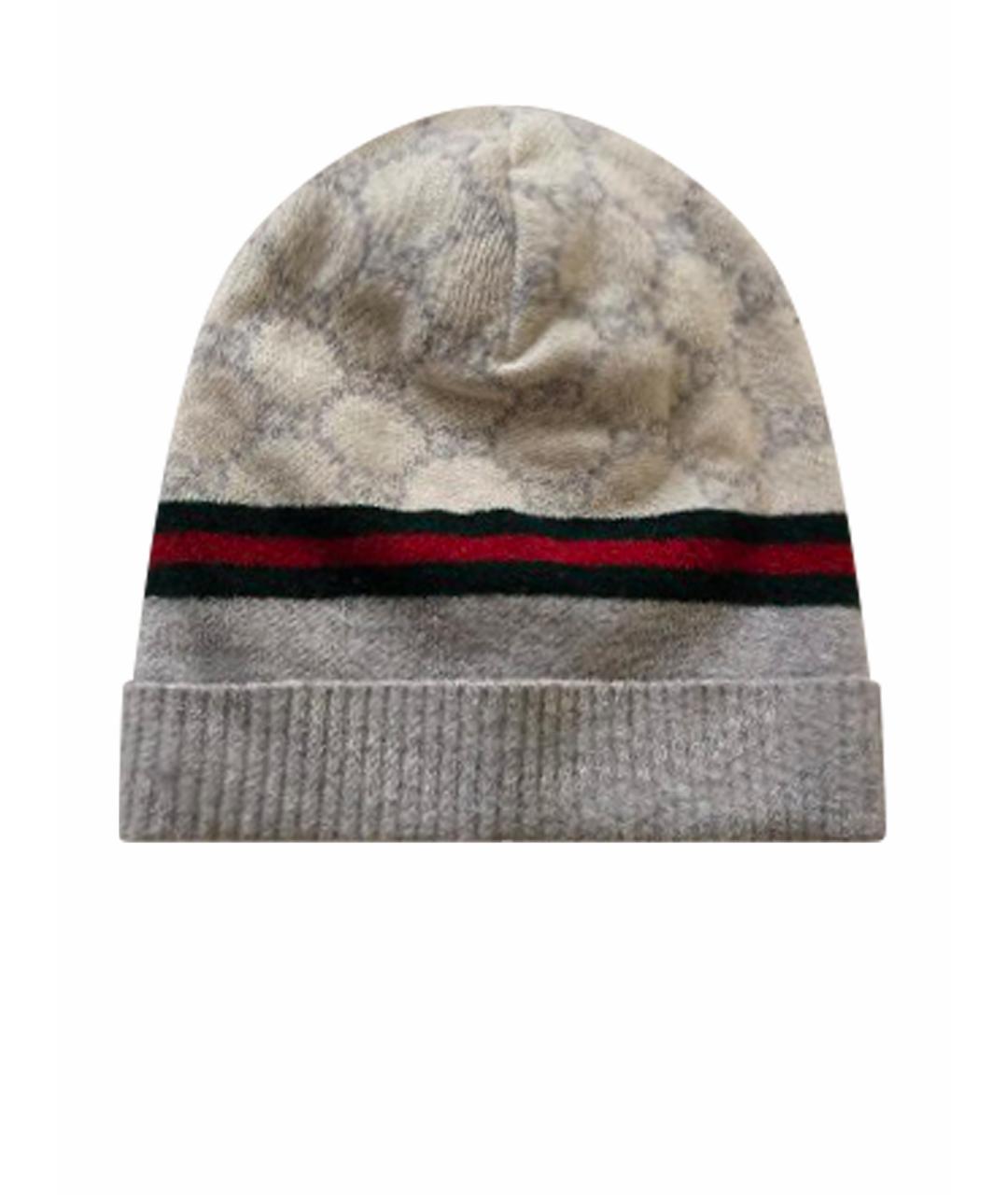 GUCCI Белая шерстяная шапка, фото 1