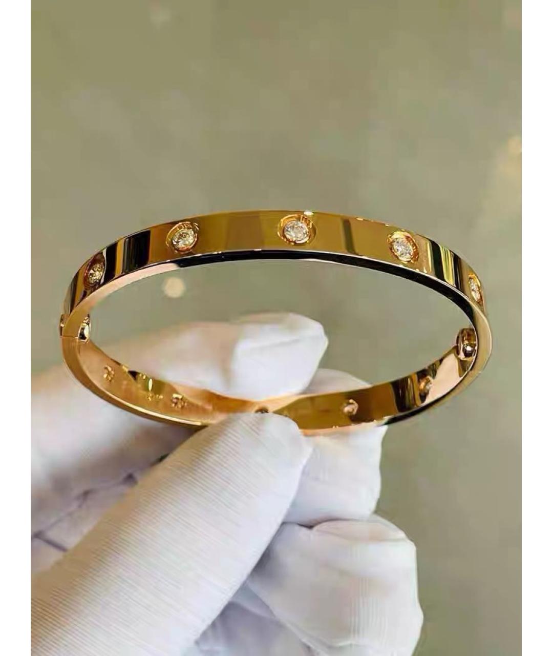 CARTIER Желтый браслет из розового золота, фото 4