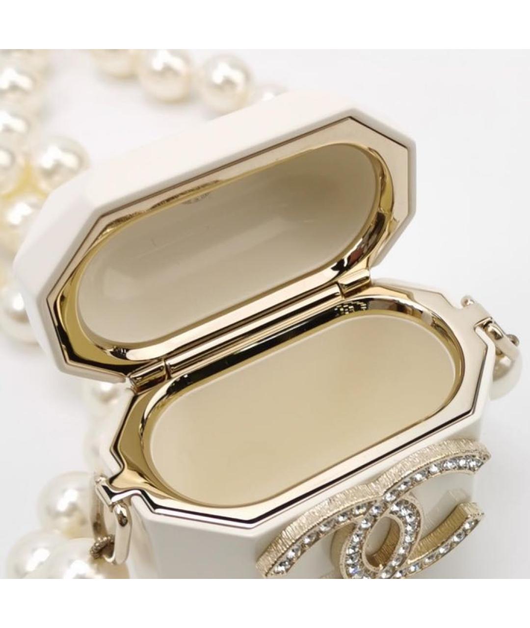 CHANEL Белая сумка через плечо, фото 3