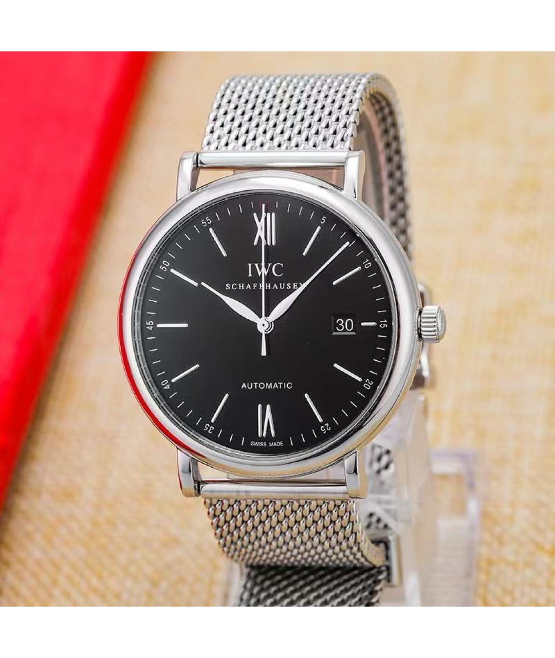 IWC Schaffhausen Серебряные стальные часы, фото 2