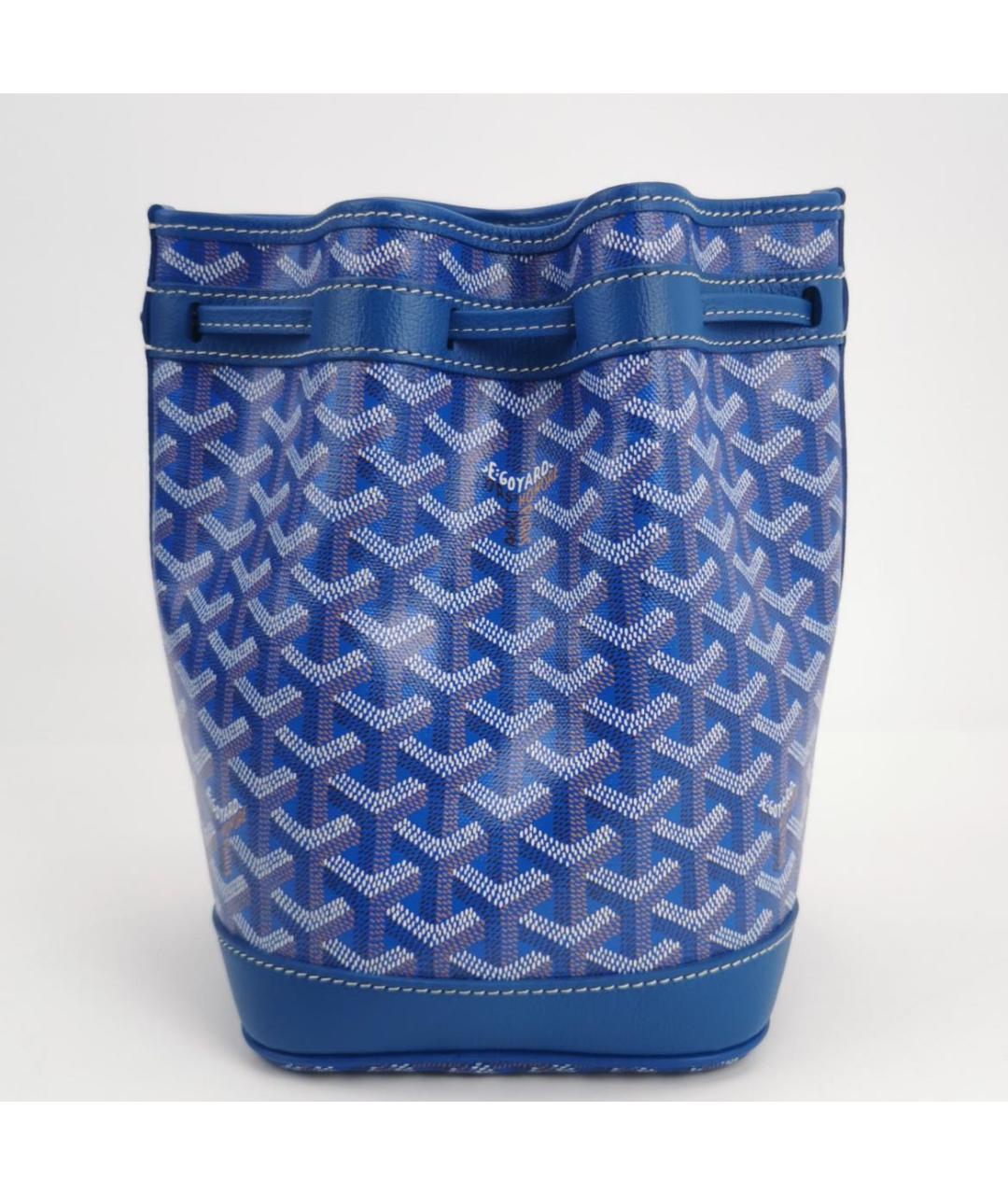 GOYARD Синяя кожаная сумка тоут, фото 4