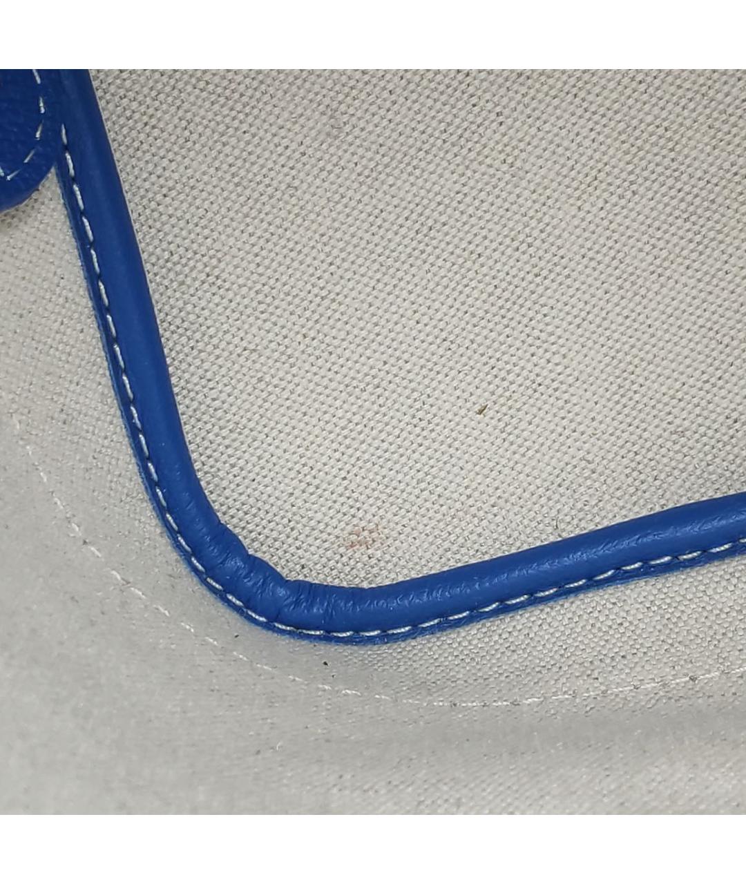 GOYARD Синяя кожаная сумка тоут, фото 7