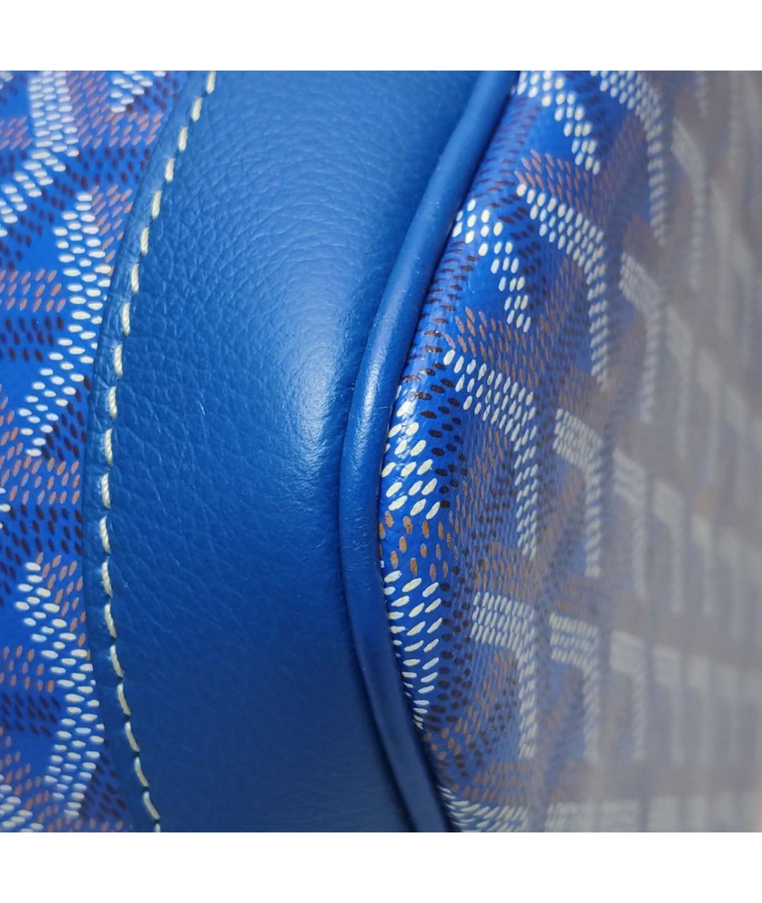 GOYARD Синяя кожаная сумка тоут, фото 8