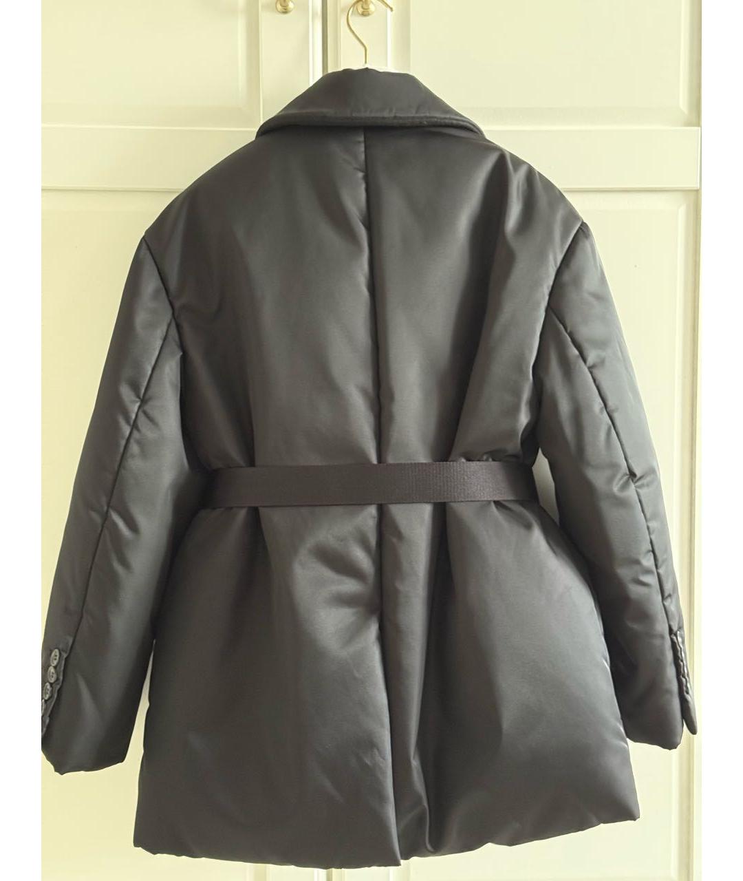 PRADA Черный полиамидовый пуховик, фото 2