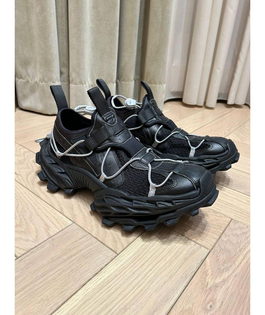 BALENCIAGA Черные низкие кроссовки / кеды, фото 6