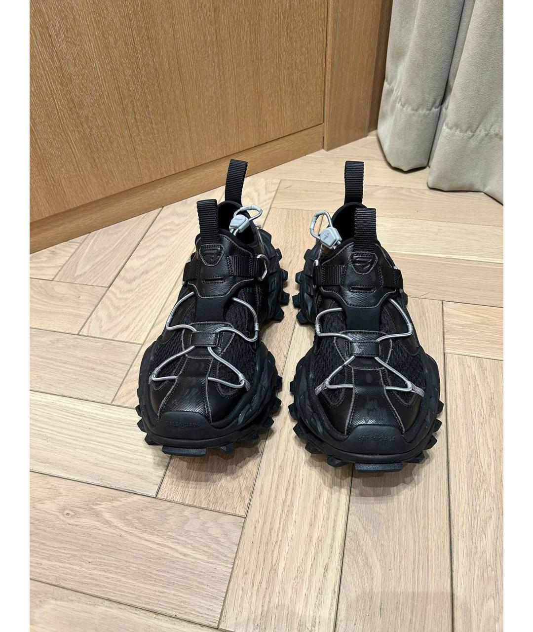 BALENCIAGA Черные низкие кроссовки / кеды, фото 2