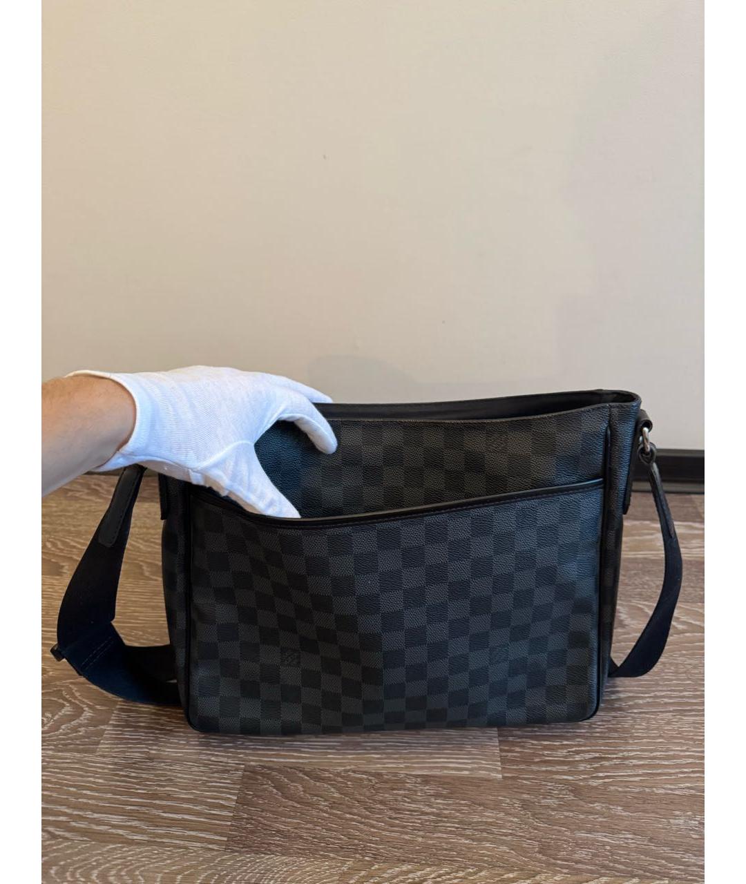 LOUIS VUITTON Черная сумка на плечо, фото 4