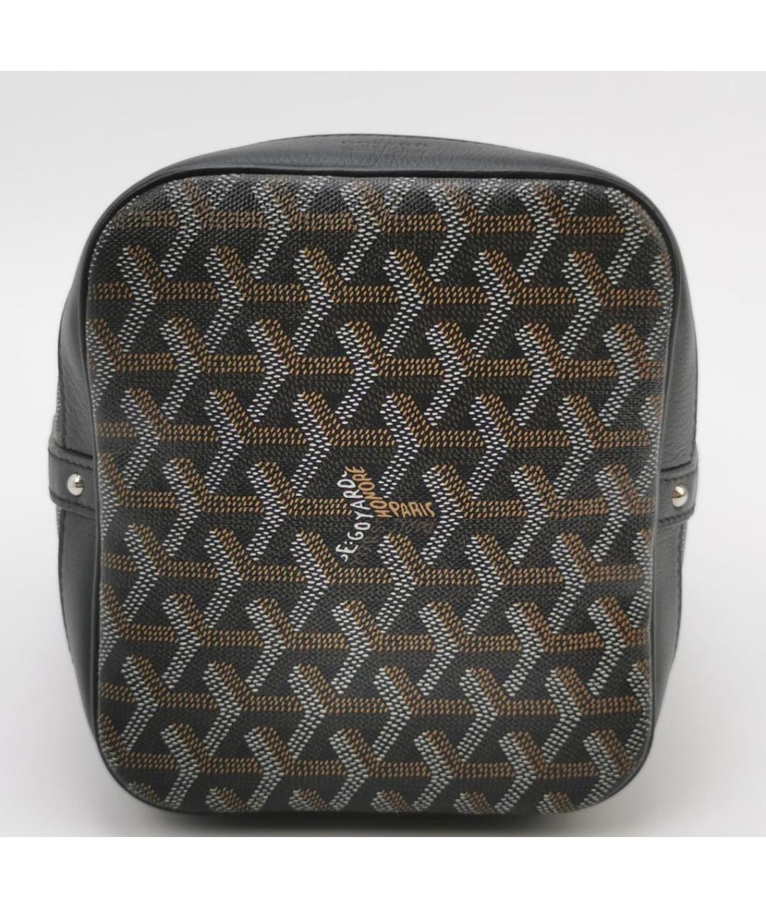 GOYARD Черная кожаная сумка через плечо, фото 5