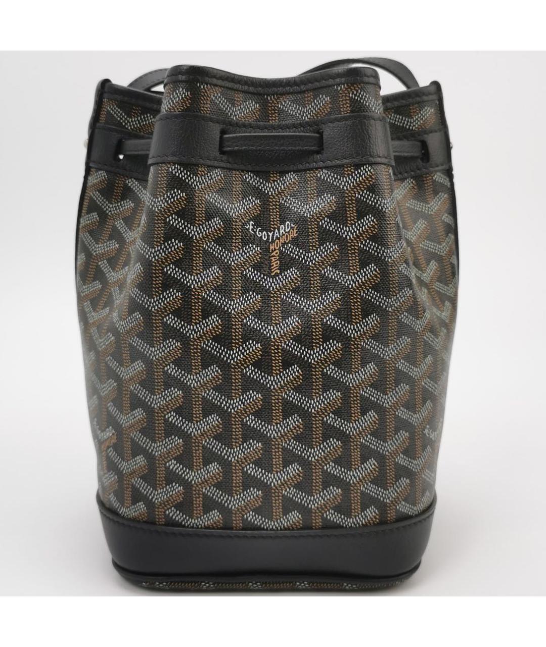 GOYARD Черная кожаная сумка через плечо, фото 4