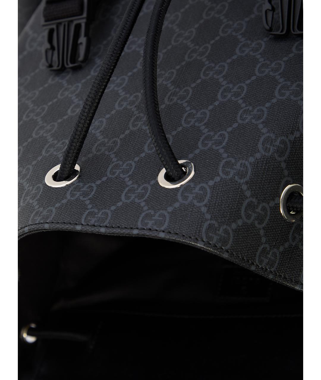 GUCCI Антрацитовый рюкзак, фото 4