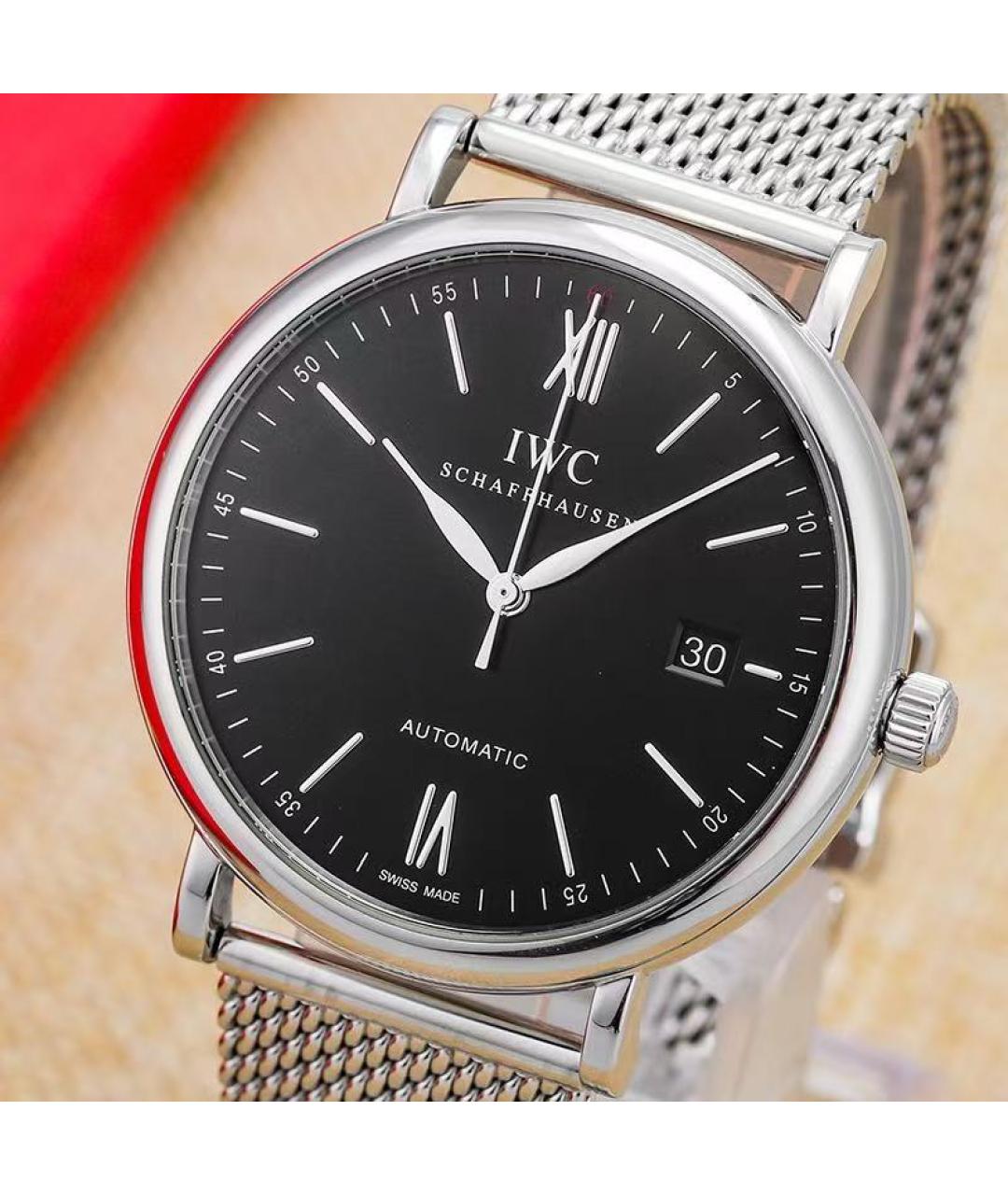 IWC Schaffhausen Серебряные стальные часы, фото 4