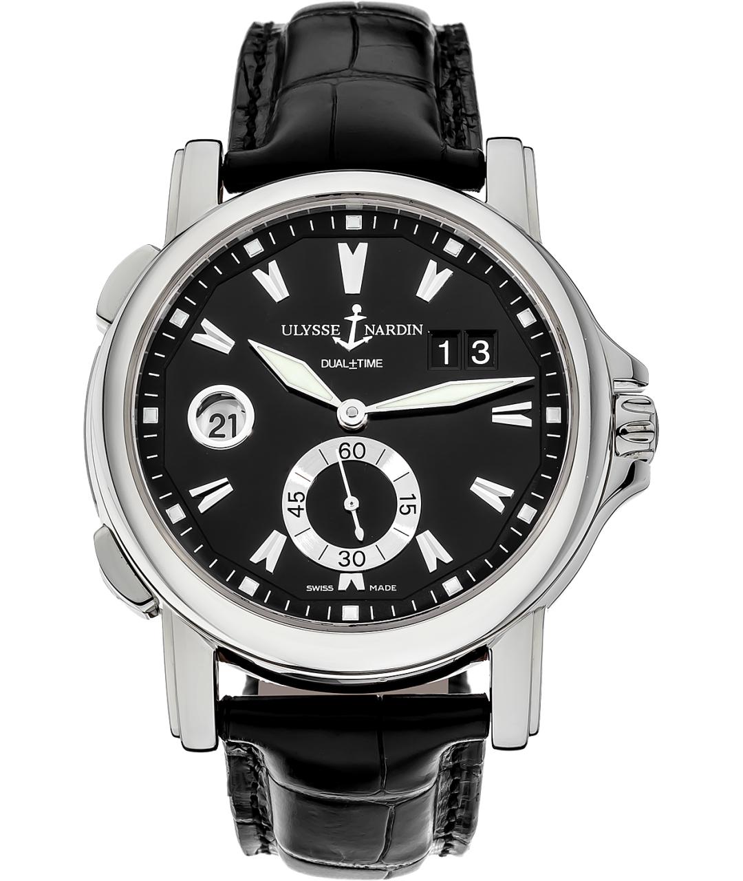 Ulysse Nardin Черные металлические часы, фото 1