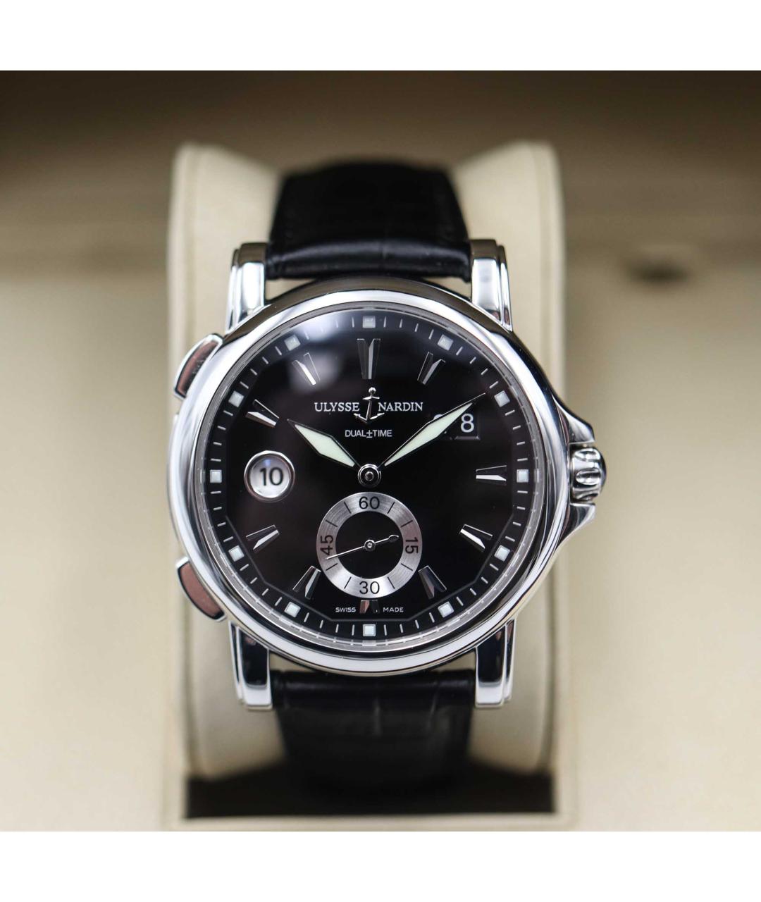Ulysse Nardin Черные металлические часы, фото 2