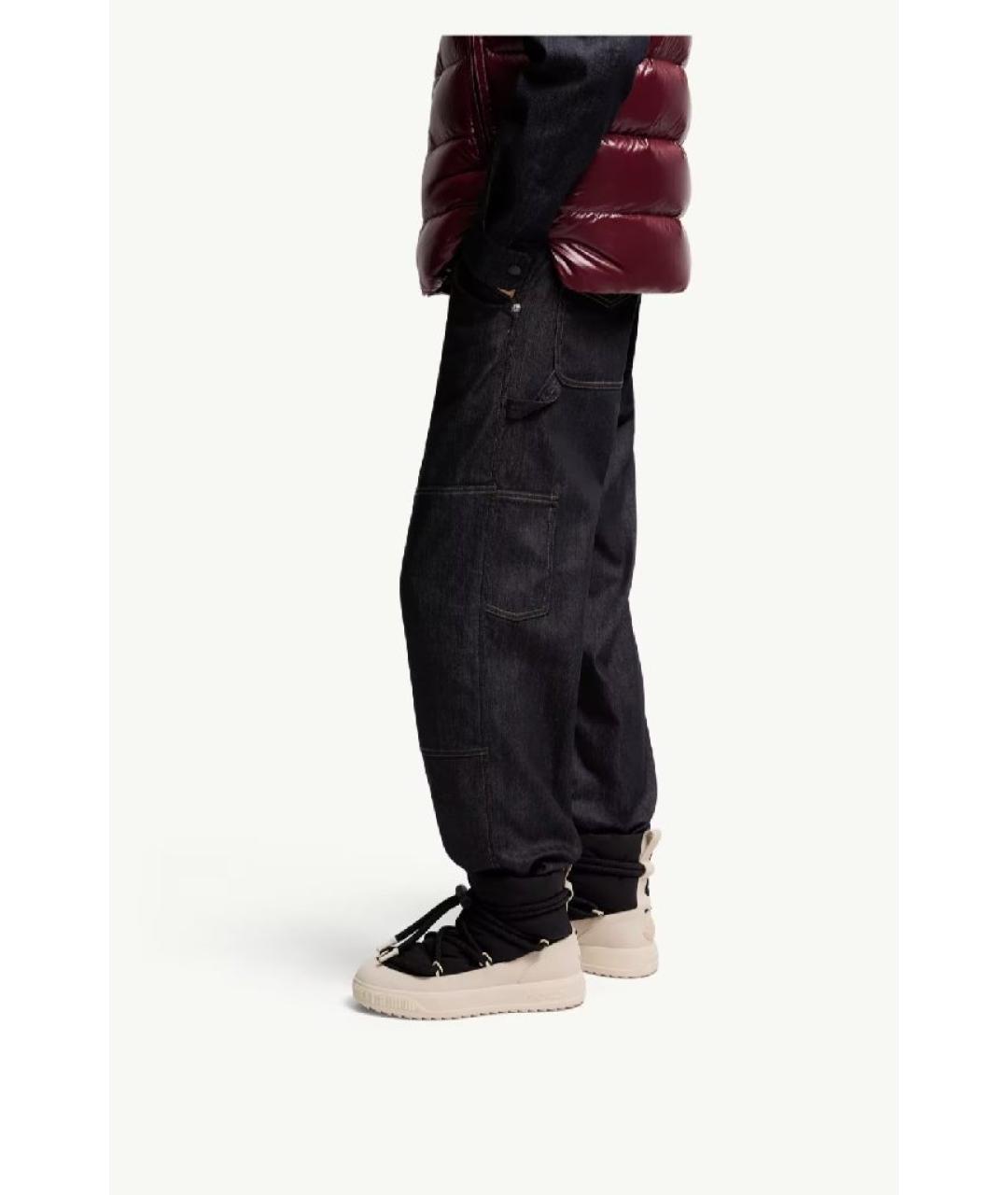 MONCLER Черные низкие ботинки, фото 3