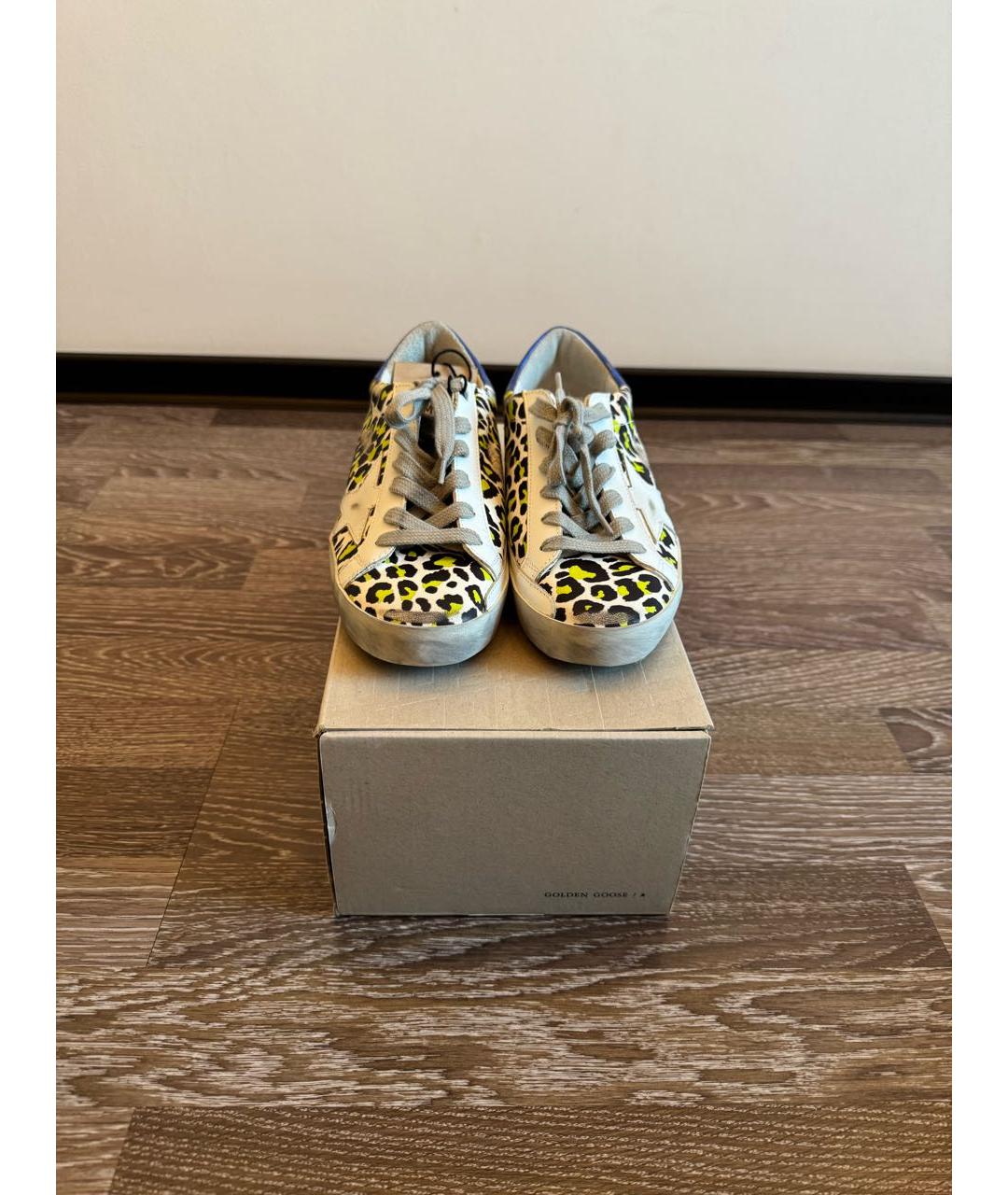 GOLDEN GOOSE DELUXE BRAND Белые кожаные кеды, фото 3
