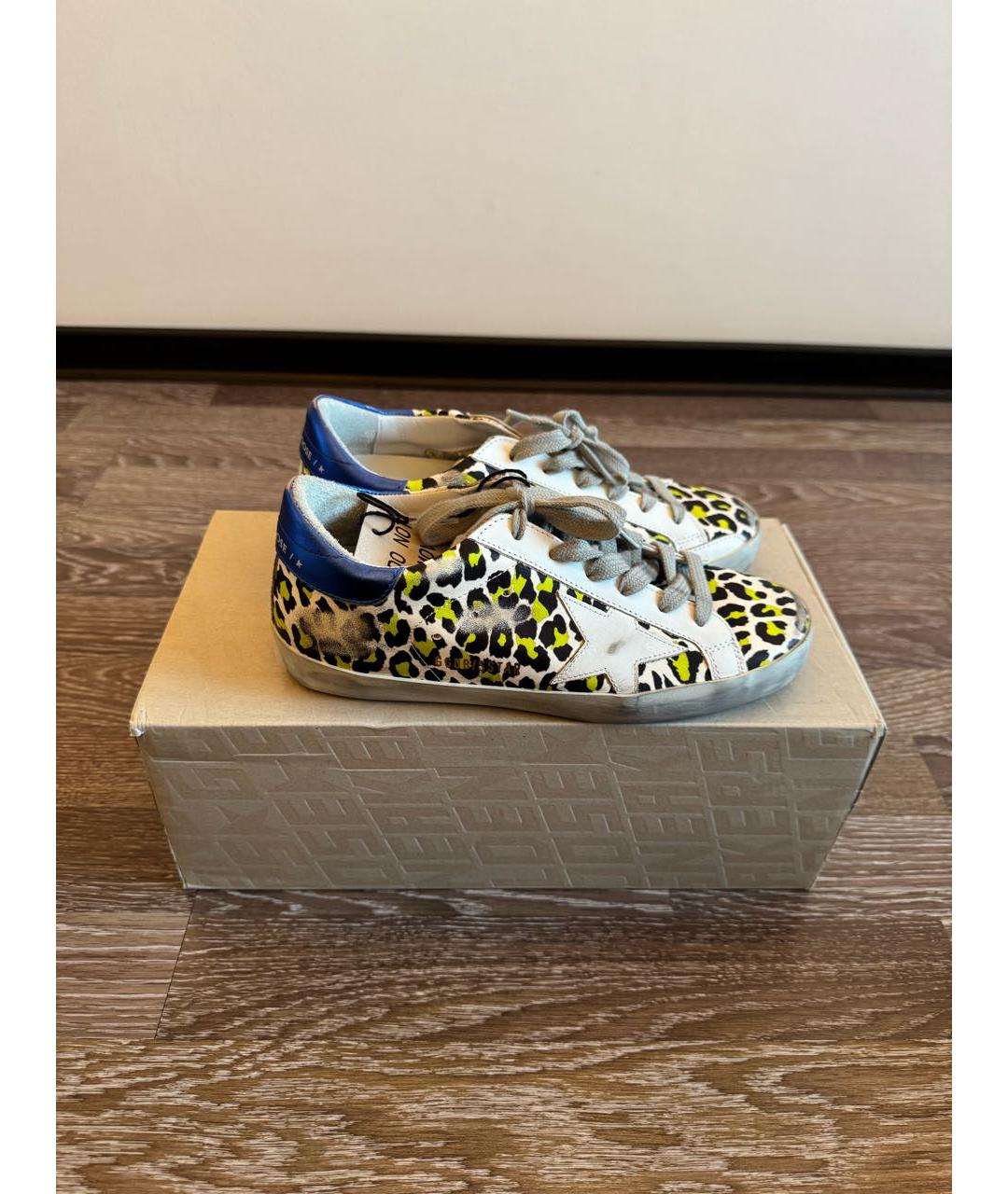 GOLDEN GOOSE DELUXE BRAND Белые кожаные кеды, фото 4
