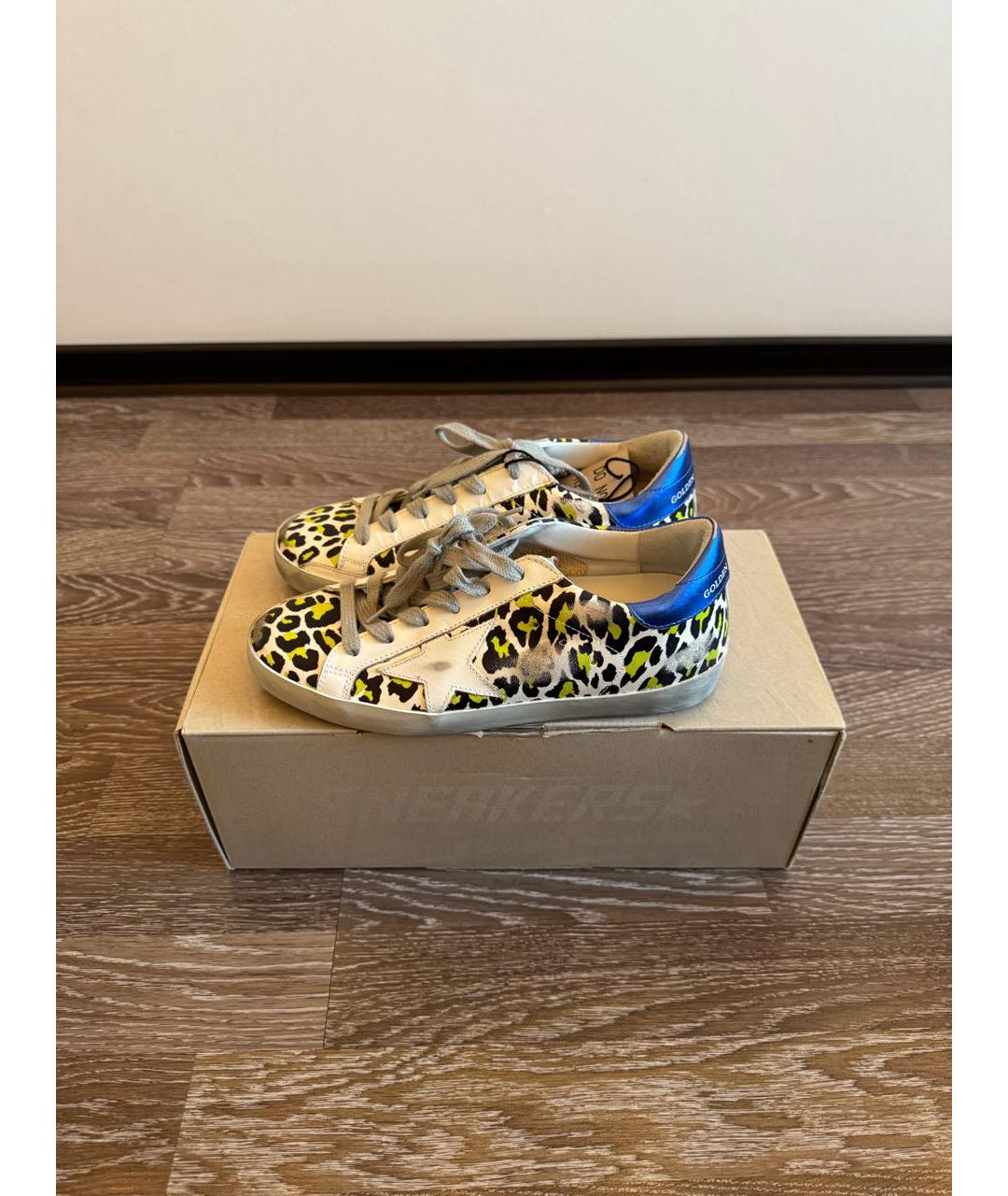 GOLDEN GOOSE DELUXE BRAND Белые кожаные кеды, фото 6