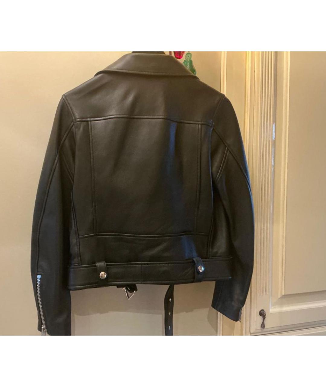 ACNE STUDIOS Черная кожаная куртка, фото 2