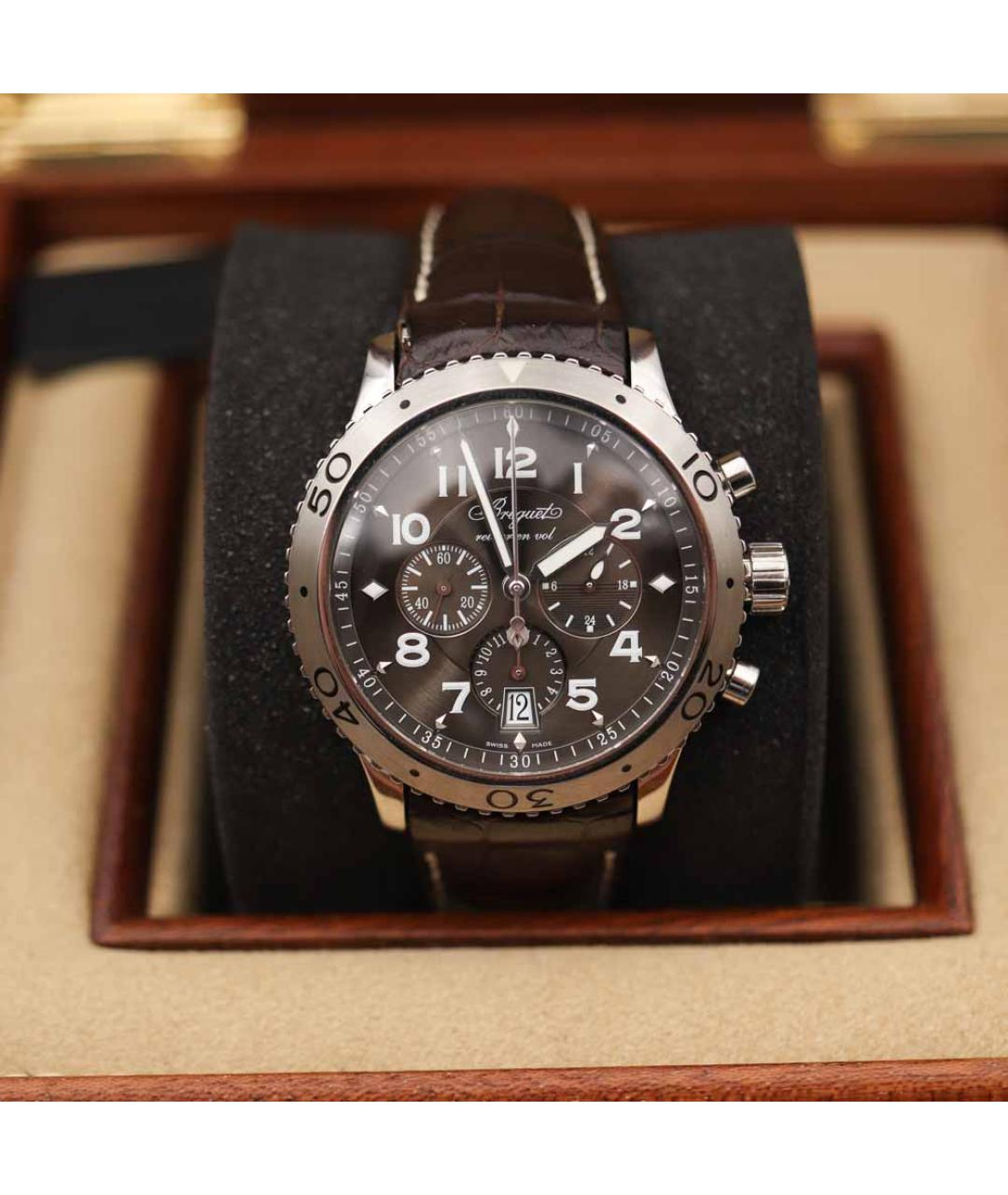 Breguet Коричневые металлические часы, фото 2