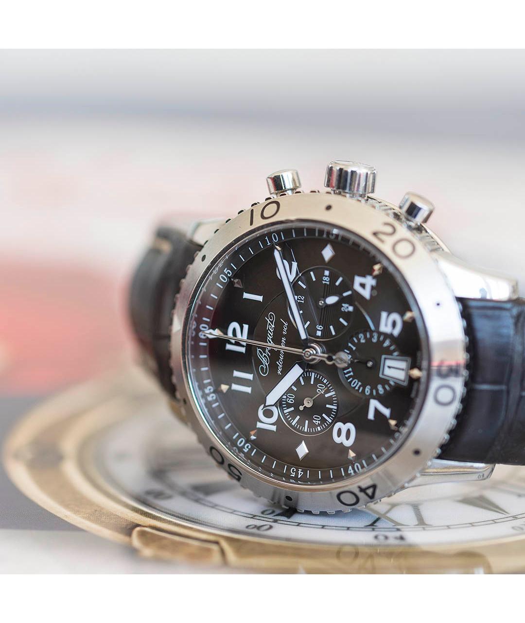 Breguet Коричневые металлические часы, фото 3