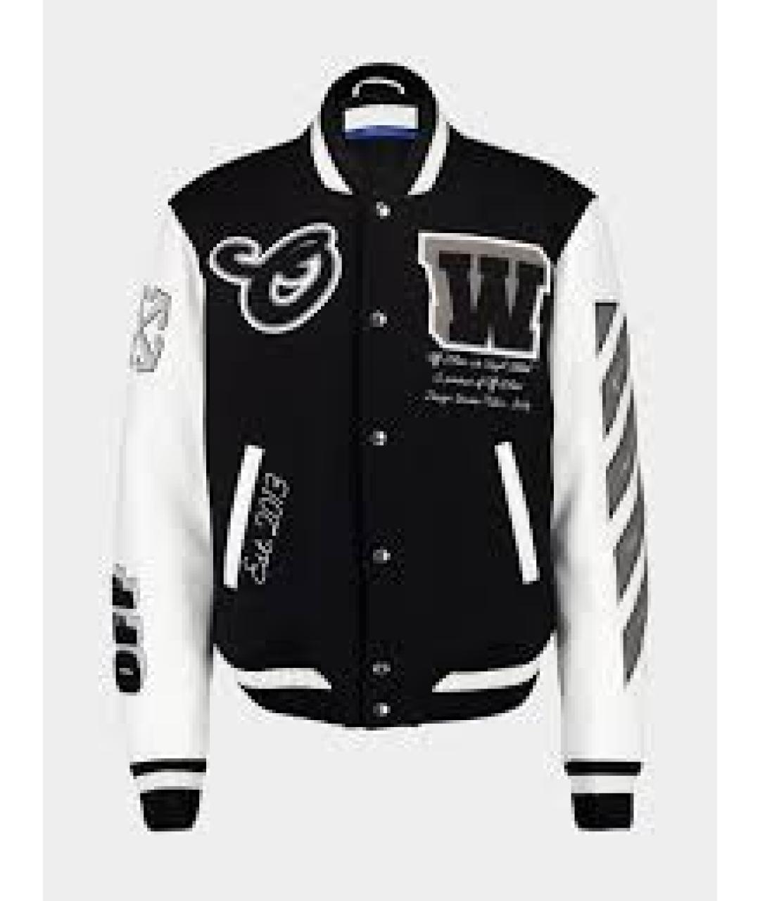 OFF-WHITE Черная шерстяная куртка, фото 4