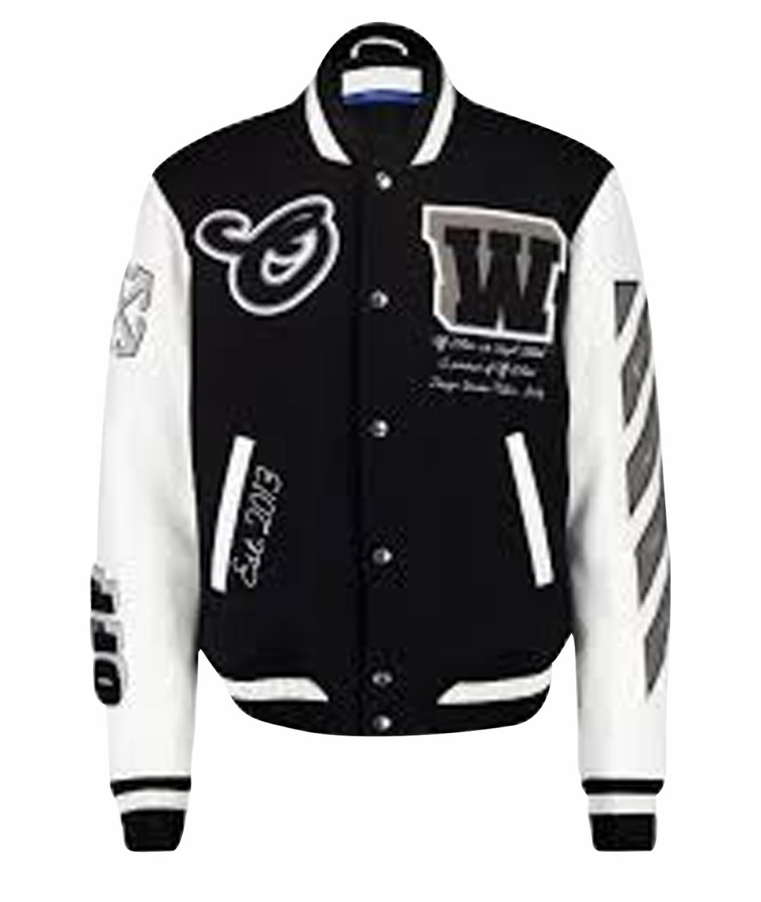 OFF-WHITE Черная шерстяная куртка, фото 1