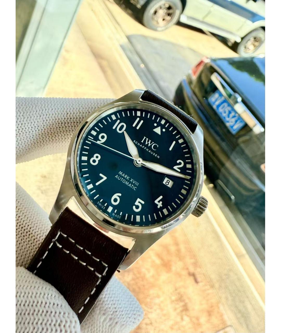 IWC Schaffhausen Коричневые стальные часы, фото 4