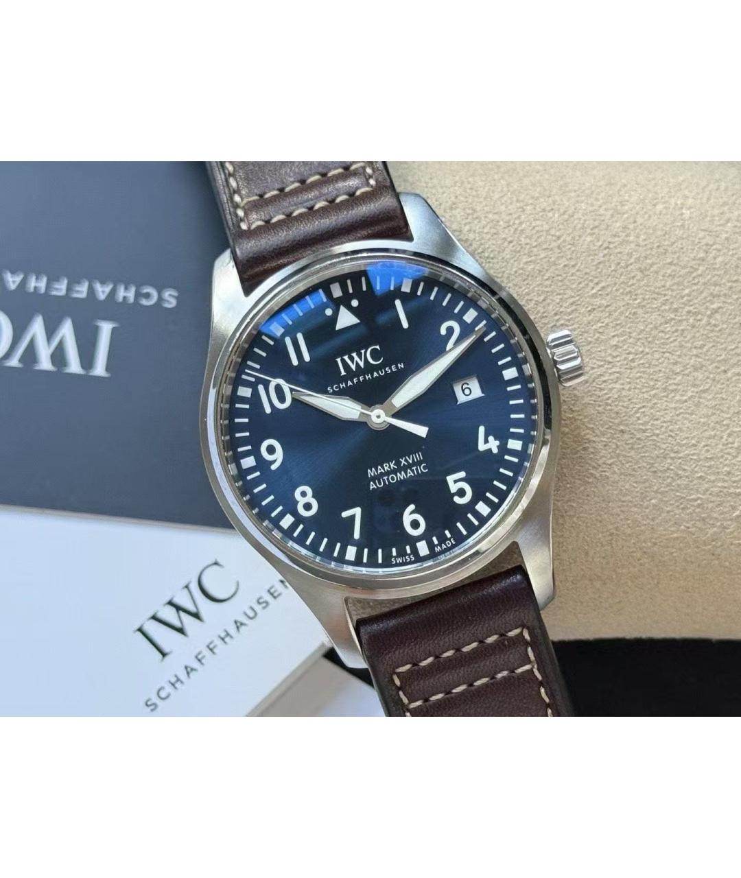 IWC Schaffhausen Коричневые стальные часы, фото 3