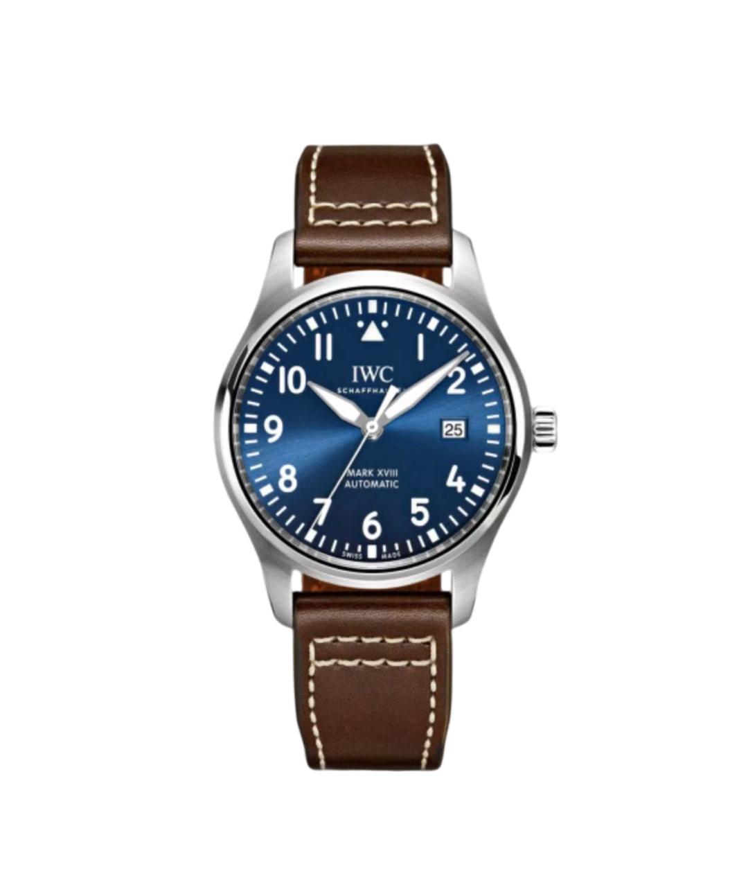 IWC Schaffhausen Коричневые стальные часы, фото 1