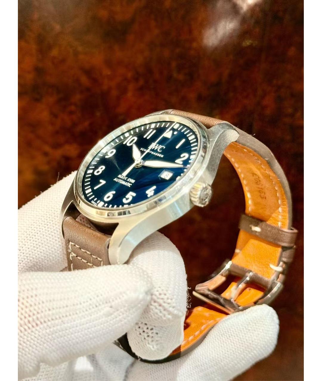 IWC Schaffhausen Коричневые стальные часы, фото 5