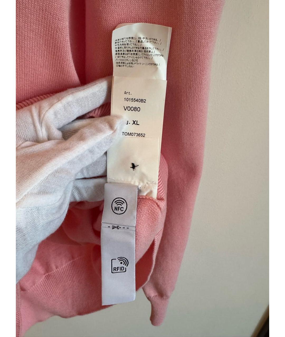 STONE ISLAND Розовый хлопковый джемпер / свитер, фото 6