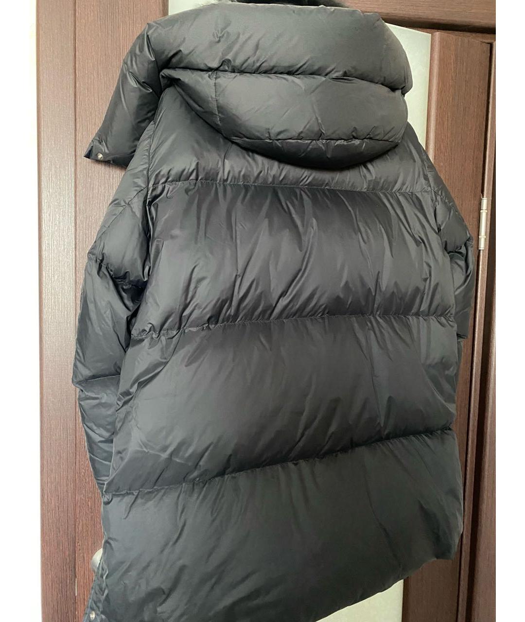 ARMY YVES SALOMON Черный полиамидовый пуховик, фото 2