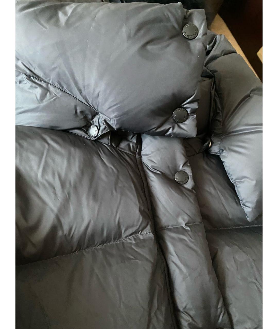 ARMY YVES SALOMON Черный полиамидовый пуховик, фото 5