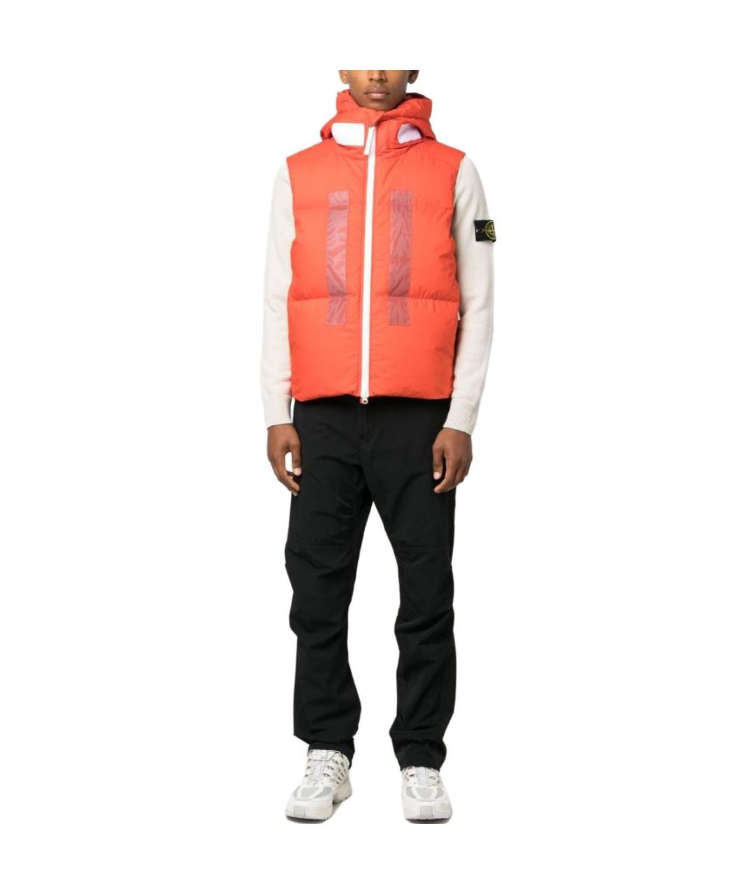 STONE ISLAND Оранжевый жилет, фото 2