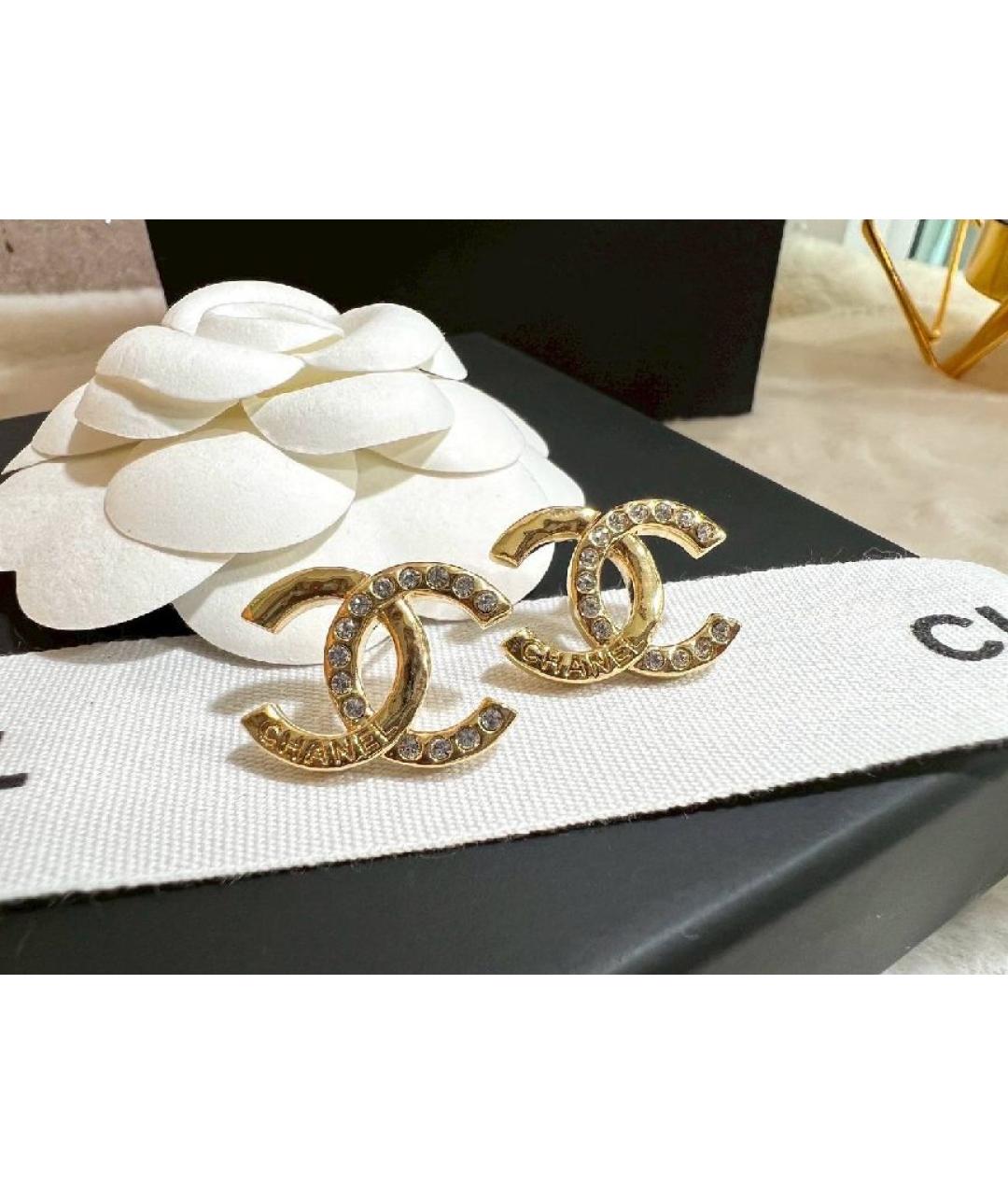 CHANEL Золотые серьги, фото 5