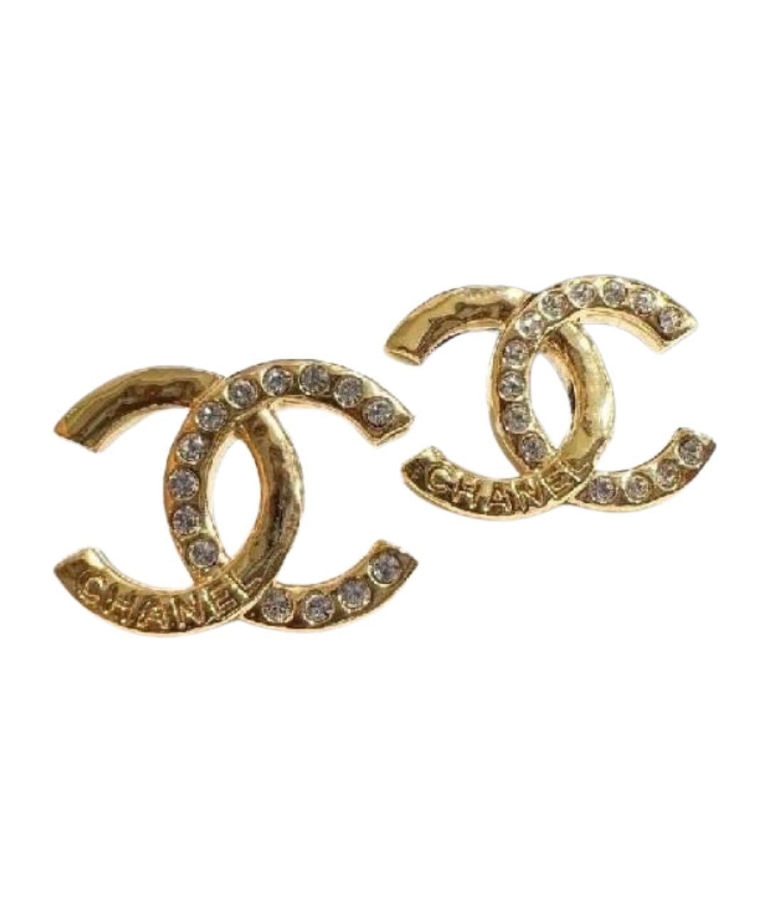 CHANEL Золотые серьги, фото 1
