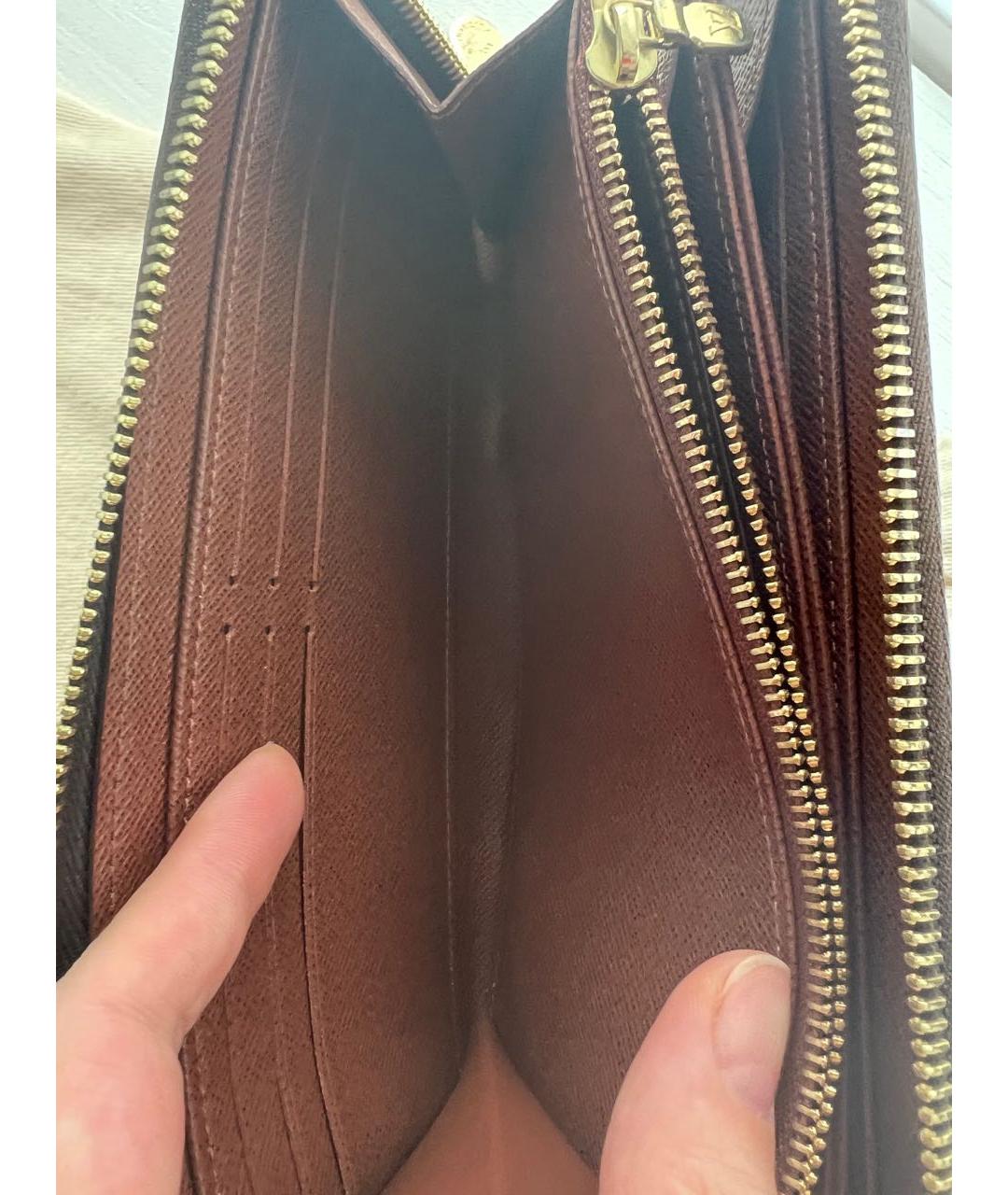 LOUIS VUITTON Коричневый кошелек, фото 5