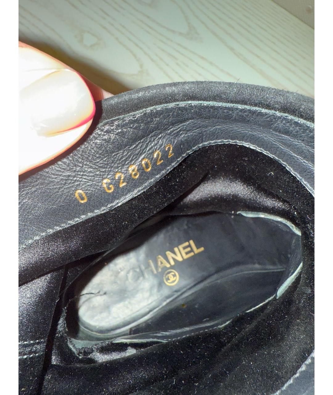 CHANEL Черные ботинки, фото 6