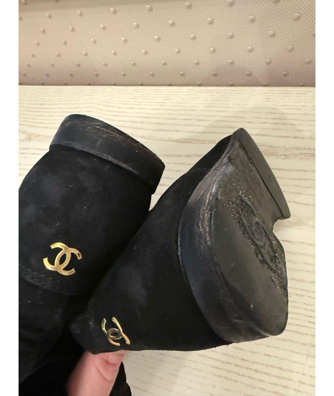 CHANEL Черные ботинки, фото 8