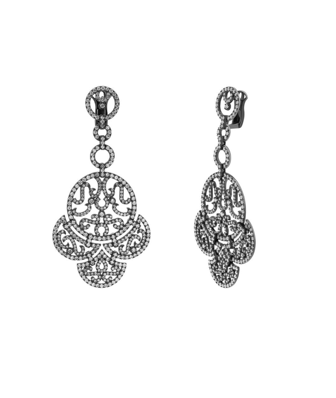 JACOB&CO Белые серьги из белого золота, фото 2