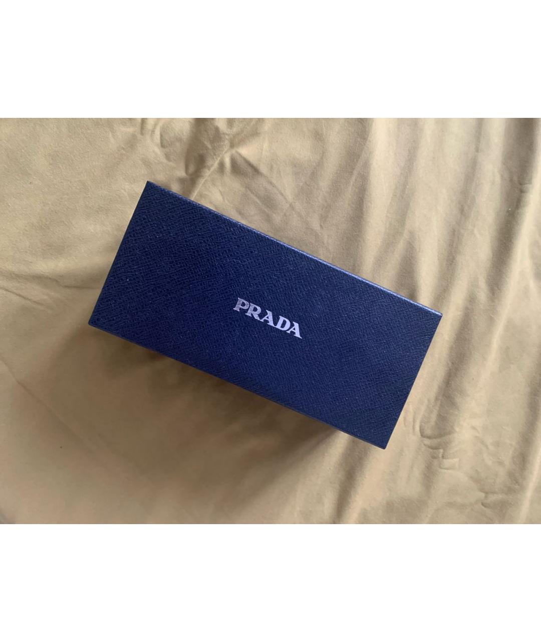 PRADA Черные металлические солнцезащитные очки, фото 4