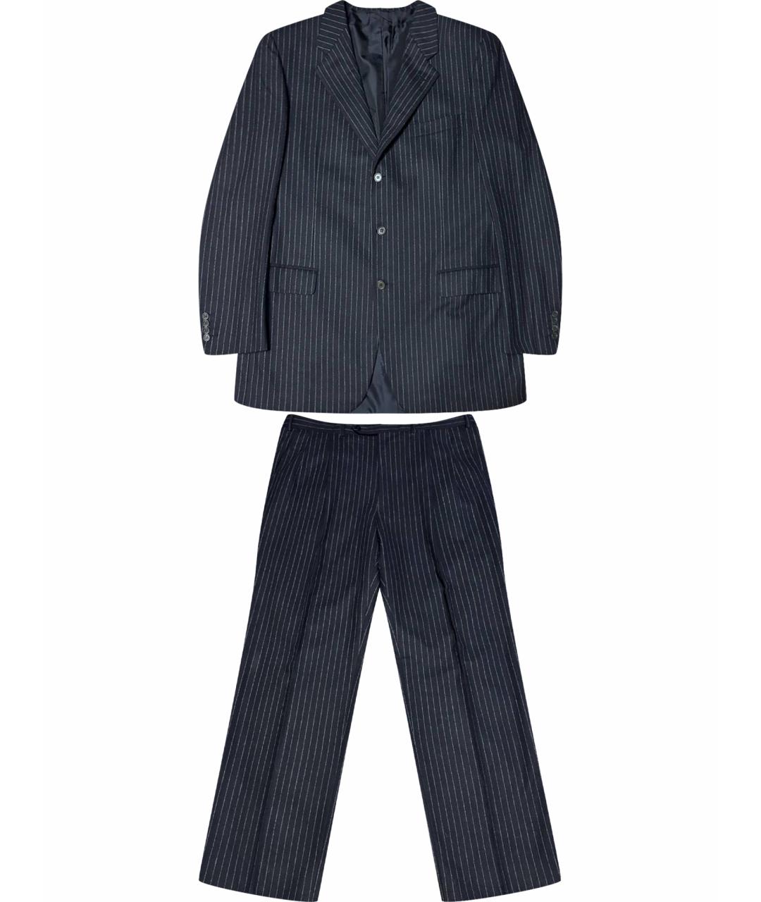 BRIONI Темно-синий классический костюм, фото 1
