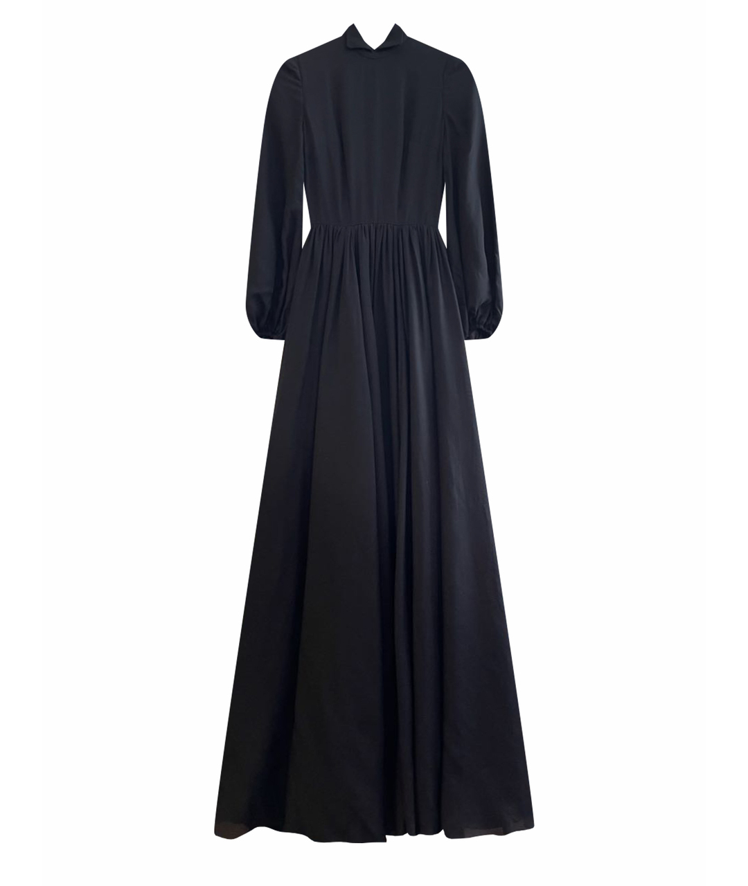 ULYANA SERGEENKO Черное шелковое вечернее платье, фото 1