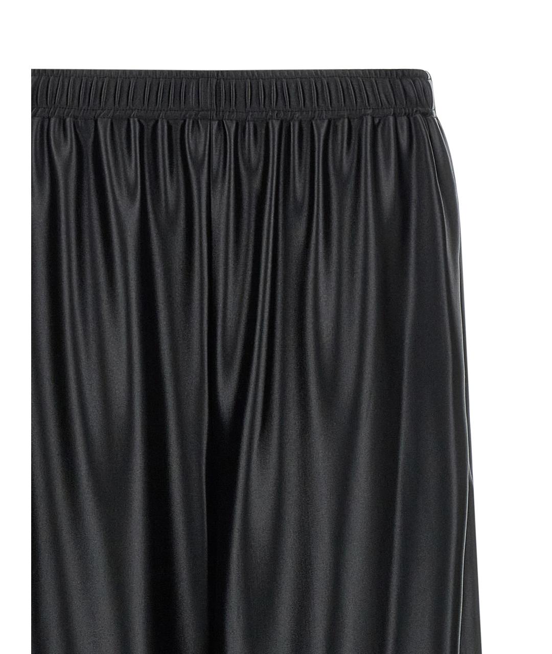 T BY ALEXANDER WANG Черные полиэстеровые прямые брюки, фото 3