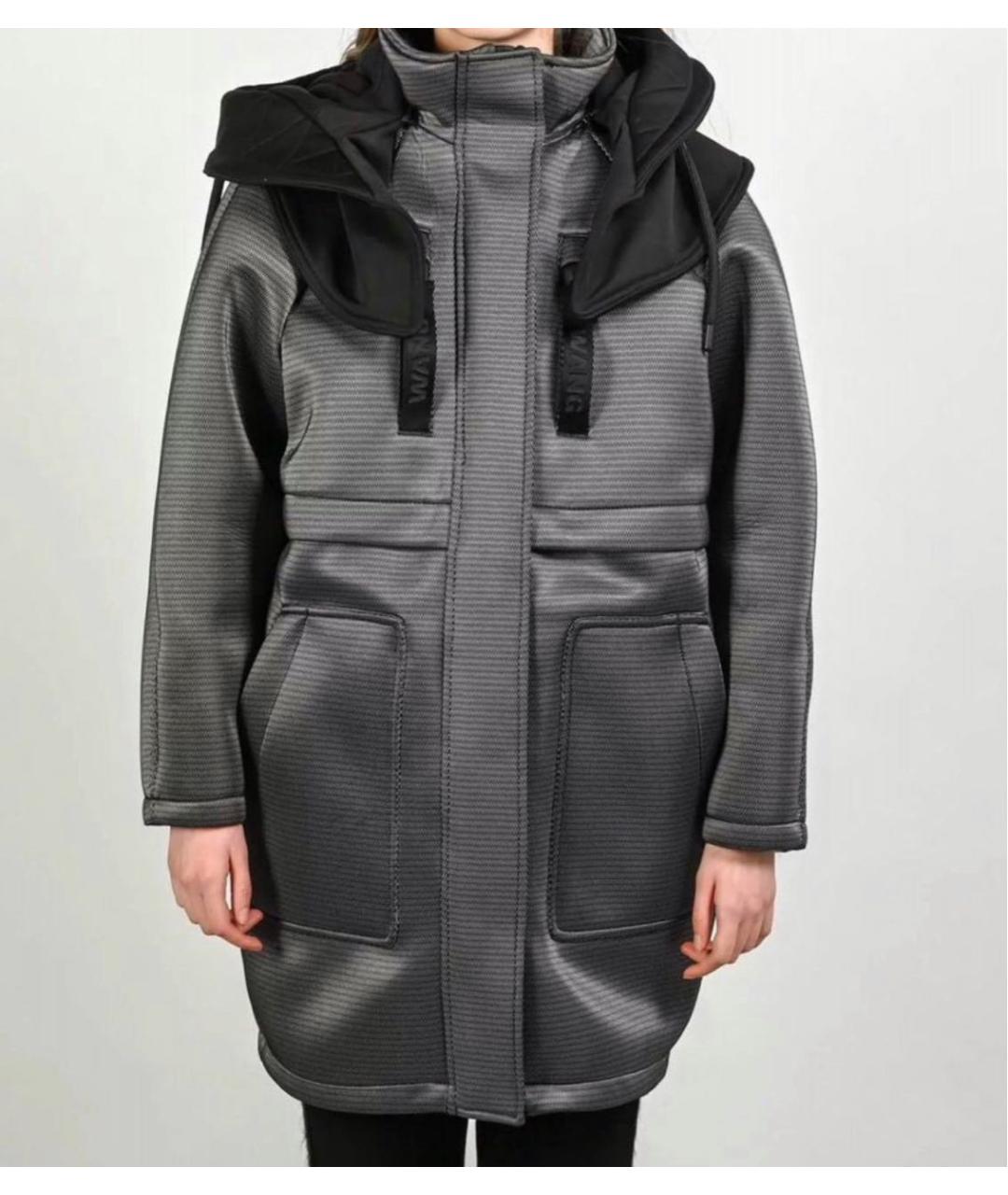 ALEXANDER WANG Серая полиэстеровая парка, фото 2